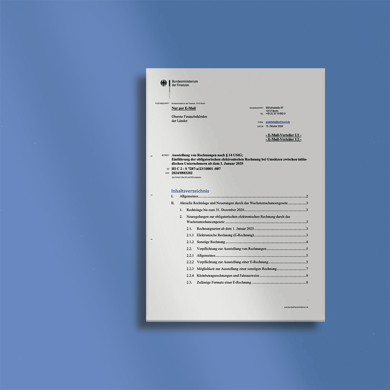 Aktuelle Handlungsempfehlungen aus dem Finanzministerium